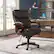 Angle. La-Z-Boy - Bellamy Executive Office Chair - Coffee Brown - Bonded Leather.