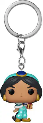 Front. Funko - Funko Keychain: Disney Princess Holiday - Jasmine - COLLECTIBLES - Multicolor.