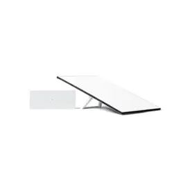 Starlink Standard Kit antenna, router, and power hardware on a white background