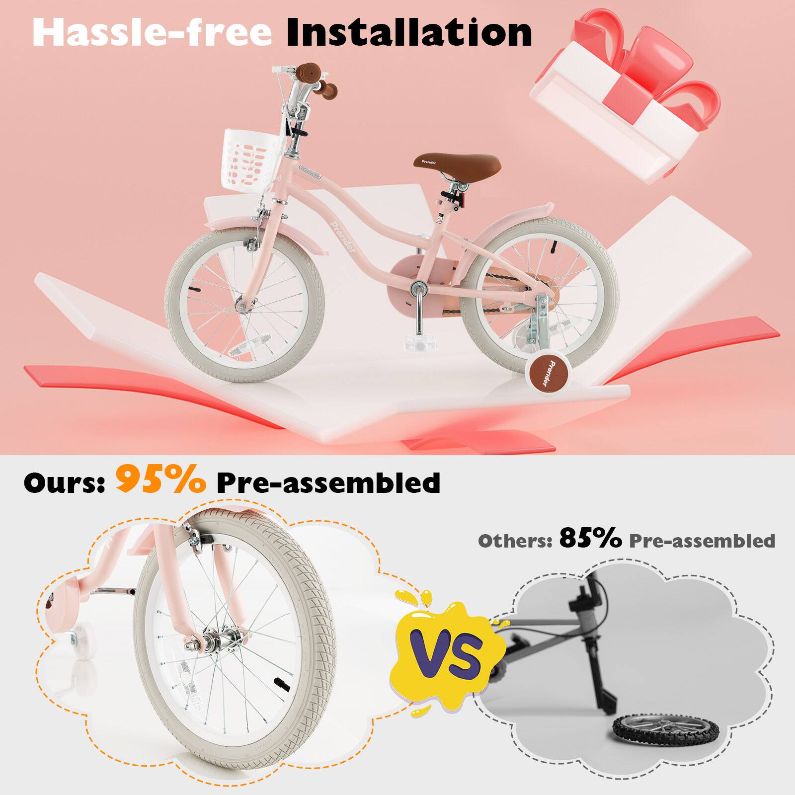 Hassle-free Installation

Ours: 95% Pre-assembled

Others: 85% Pre-assembled

VS