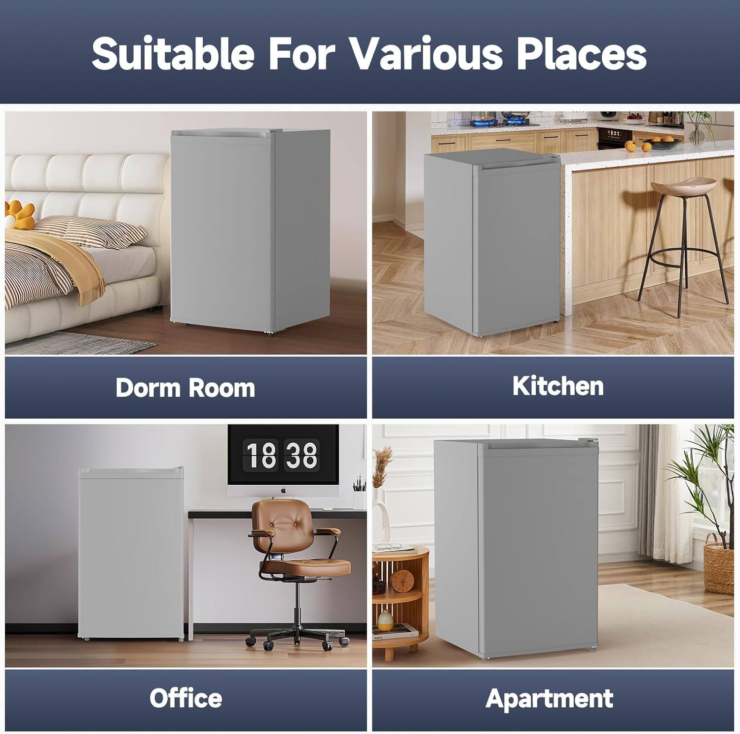 Suitable For Various Places

- Dorm Room
- Kitchen
- Office
- Apartment