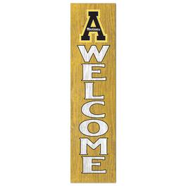 Jardine - Appalachian State Mountaineers 12'' x 48'' Welcome Outdoor Leaner - Gold