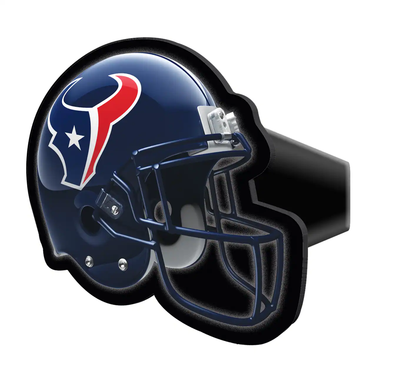 Front. Rico Industries - Houston Football Texans Plastic Trailer Hitch Cover for 2" receiver insert - Multi.