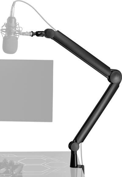 ZealSound RGB Bras Micro, Support de Microphone Ajustable à 360° avec Effets Lumineux RVB Dynamiques et Adaptateur 5/8, Micro Perche de Table pour QuadCast, Blue Yeti, Snowball, SM7B et Autres Micros ZealSound RGB Bras Micro, Support de Microphone Ajustable à 360° avec Effets Lumineux RVB Dynamiques et Adaptateur 5/8, Micro Perche de Table pour QuadCast, Blue Yeti, Snowball, SM7B et Autres Micros