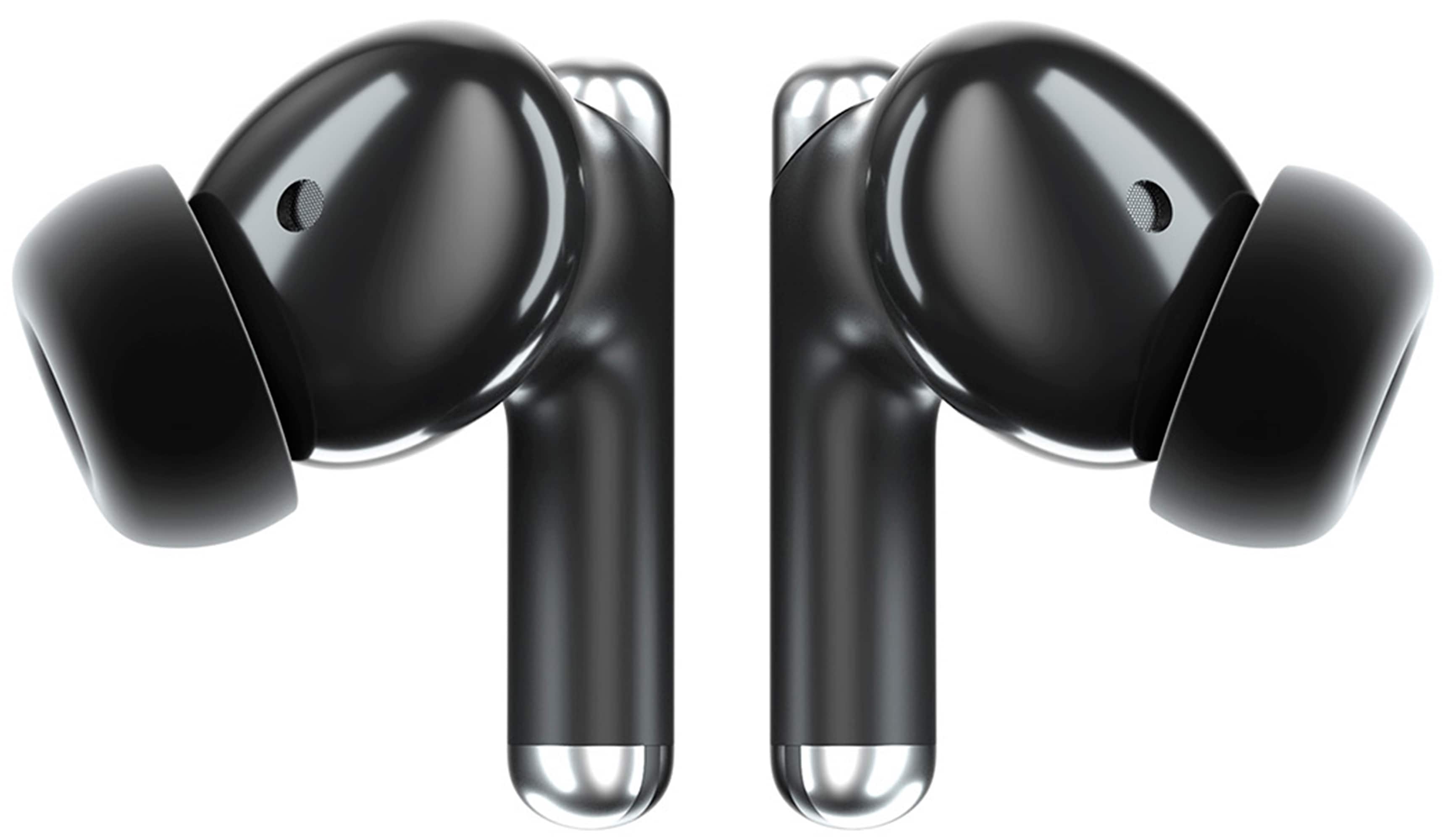 Alt View 3. Tronsmart - Sounfii R4 True Wireless In-Ear Earbuds, 12mm Drivers with Big Bass, 4 Mics ENC Clear Call, Smart Touch Control - Black.