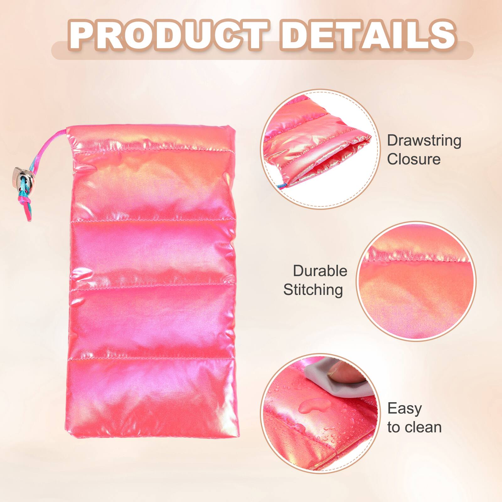 PRODUCT DETAILS  
- Drawstring Closure  
- Durable Stitching  
- Easy to clean