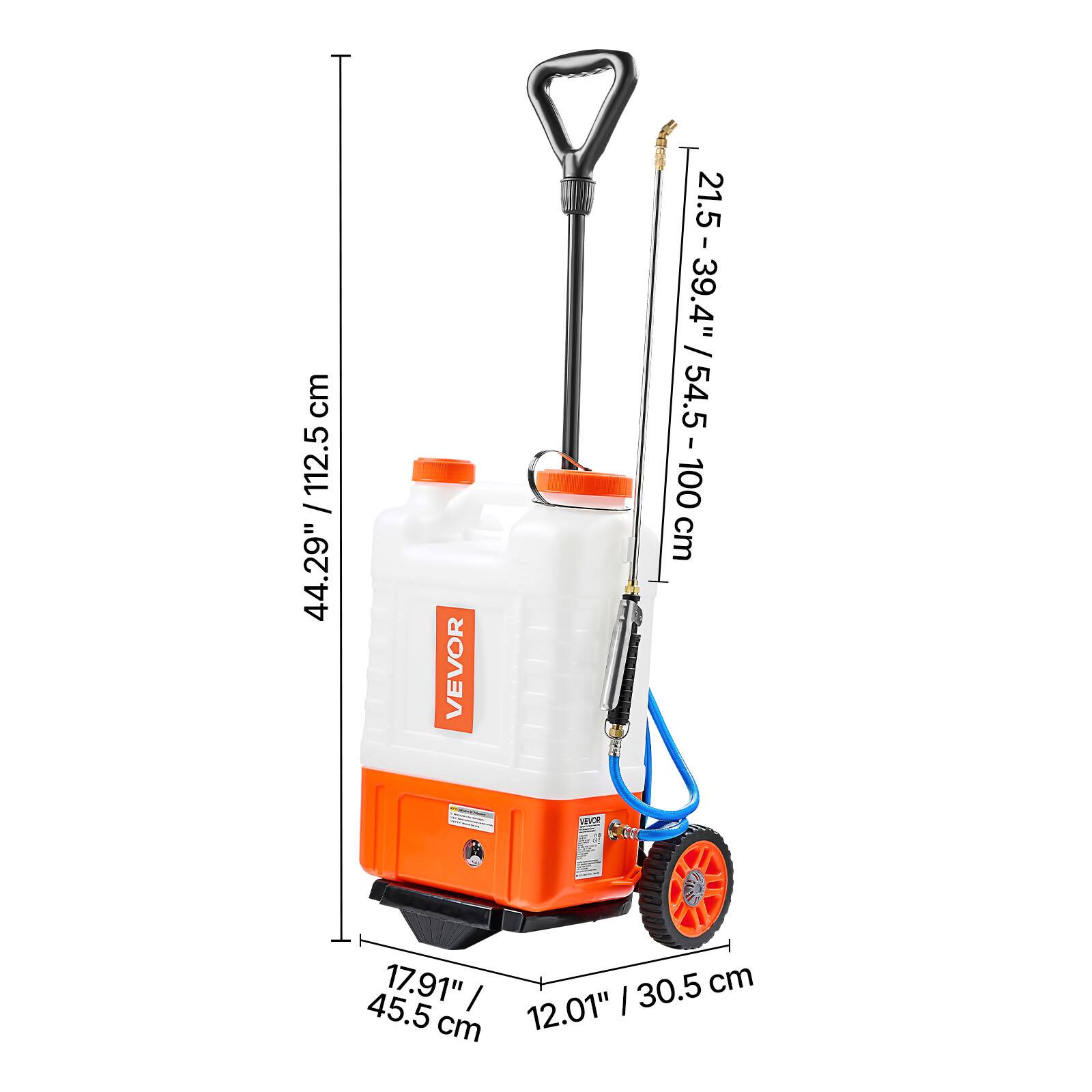- Height: 112.5 cm / 44.29"
- Width: 45.5 cm / 17.91"
- Depth: 30.5 cm / 12.01"
- Tank Capacity: 21.5 - 39.4" / 54.5 - 100 cm