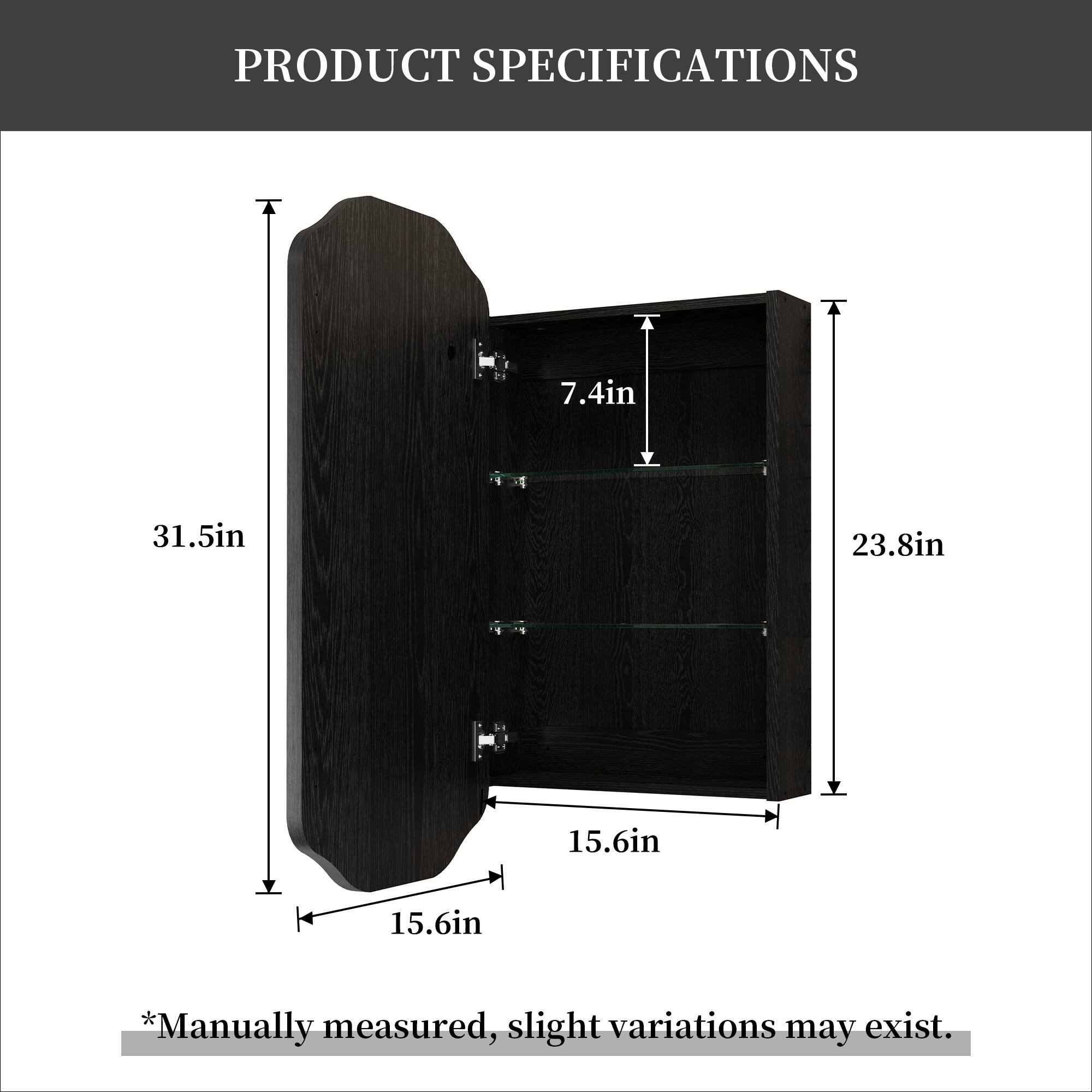 PRODUCT SPECIFICATIONS

- Height: 31.5in
- Width: 23.8in
- Depth: 15.6in
- Shelf Height: 7.4in

*Manually measured, slight variations may exist.