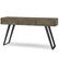 Angle. Simpli Home - Lowry Console Sofa Table - Distressed Grey.