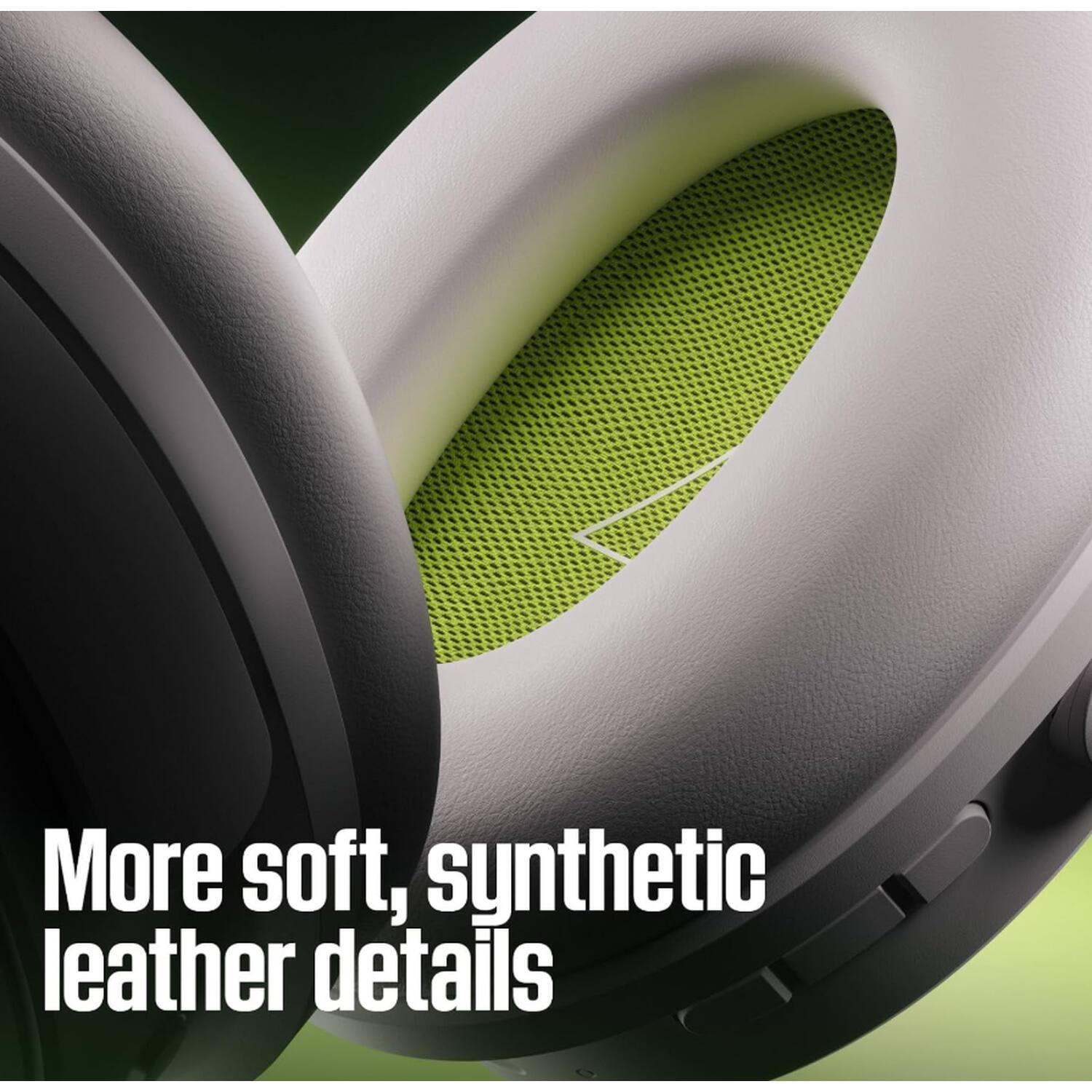 More soft, synthetic leather details