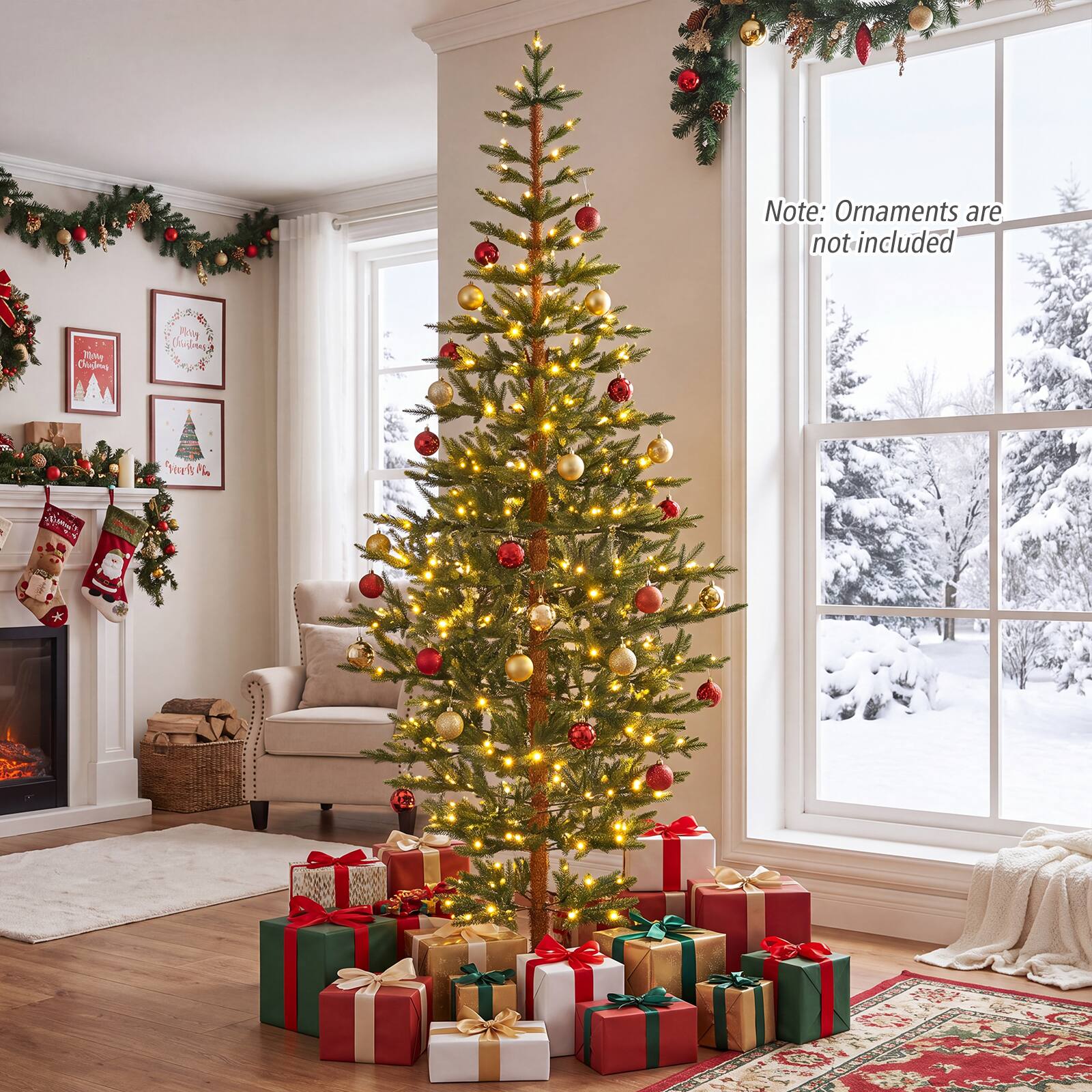 Note: Ornaments are not included