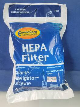 EnviroCare - 6 Pack Replacement Vacuum Filters for Part #F651