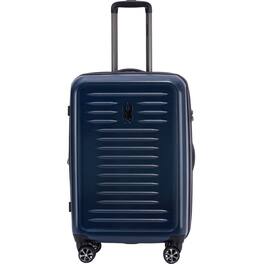 Spyder - Rails 25 Inch Expandable Hardside Upright Suitcase with 360 Spinner Wheels, TSA Approved Lock - Carbon Blue