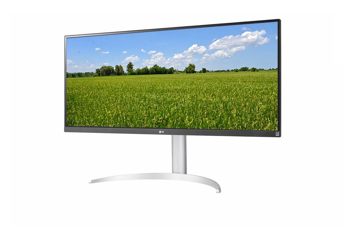 Back. LG - 34" 21:9 UltraWide Full HD (2560 x 1080) IPS Monitor 34WQ650-W - White.