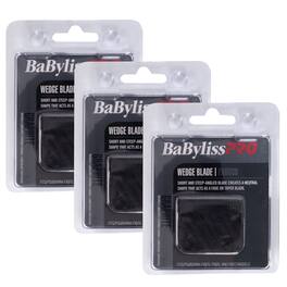 3x BaByliss Pro Wedge Clipper Blade (Graphite) FX603B - Black