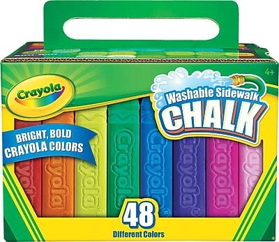Crayola Washable Sidewalk Chalk  
Bright, Bold Crayola Colors  
48 Different Colors