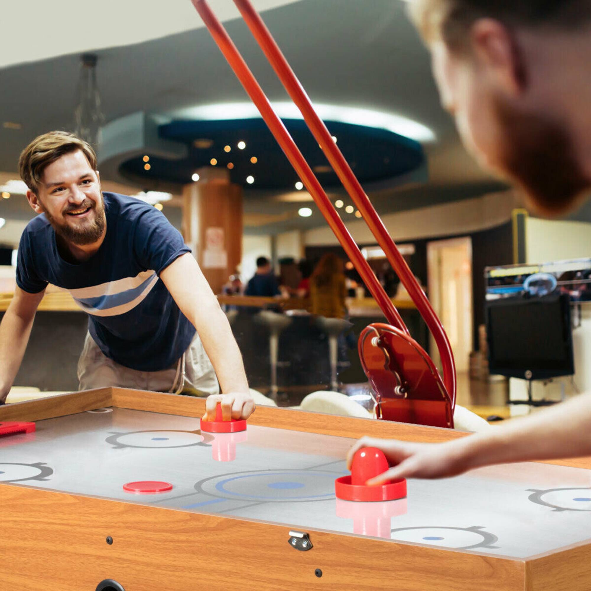 Alt View 3. Gymax - Gymax 48'' 3-In-1 Multi Combo Game Table Foosball Soccer Billiard Slide Hockey For Kids.