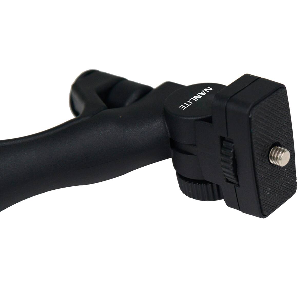 Alt View 2. NANLITE - Nanlite Aluminum Mini Tripod/Hand Grip with 1/4"-20 Mount.