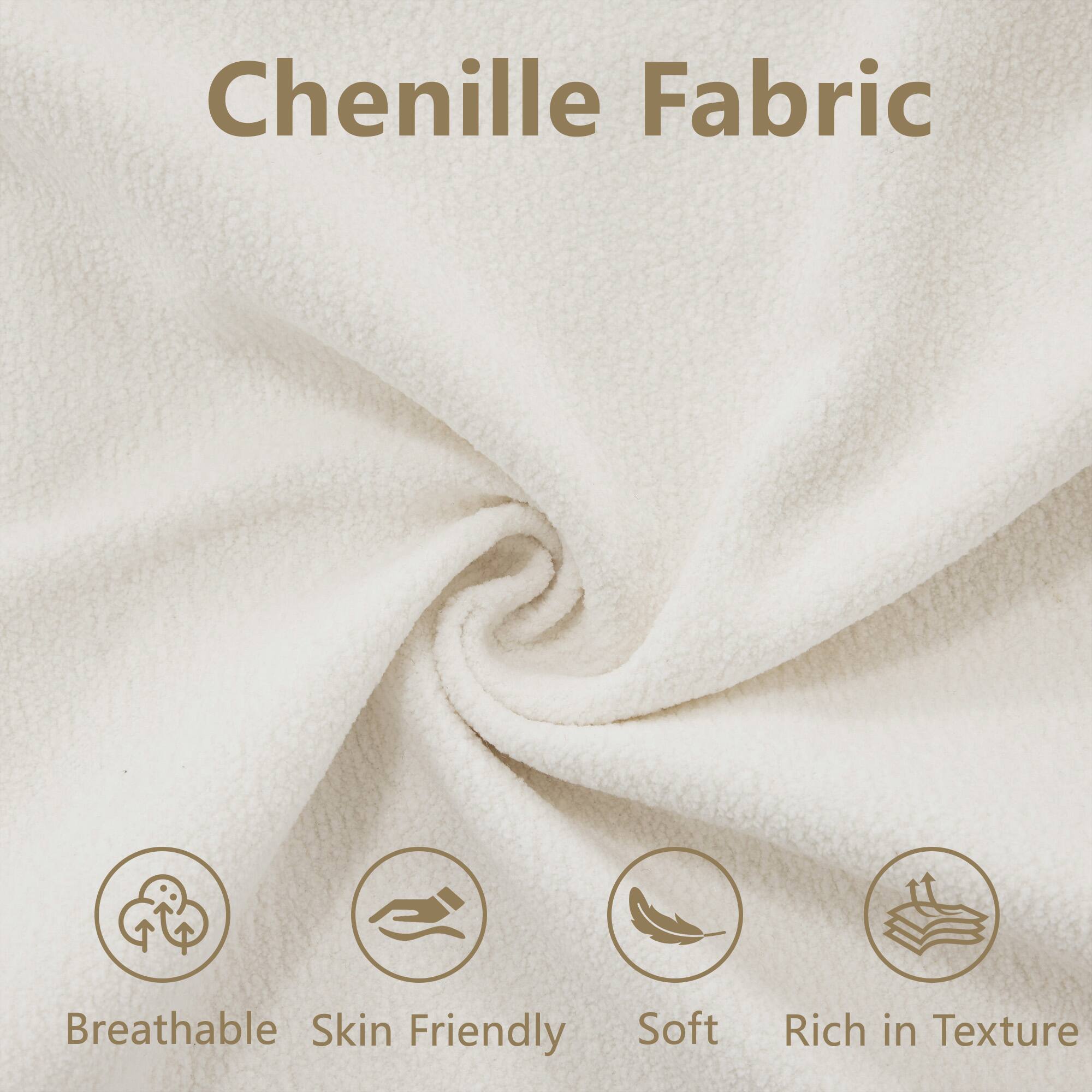 Chenille Fabric

- Breathable
- Skin Friendly
- Soft
- Rich in Texture