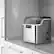 Left. NewAir - 45 lbs. Portable Countertop Clear Ice Maker with FrozenFall Technology - Stainless Steel.