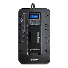 20 ECO Controlled ECO POWER MODE SURGE PROTECTED OUTLETS AND OUTLETS SUPPORTED PROTECTED BATTERY BA CyberPower 850VA