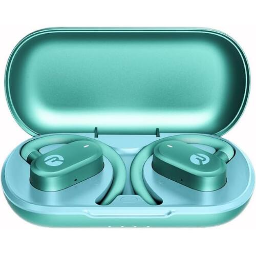 Angle. Raycon - Raycon Fitness Open Ear True Wireless Bluetooth Earbuds with Hook Design, IPX5 Water Resistant, 40-Hour Battery (Mint).