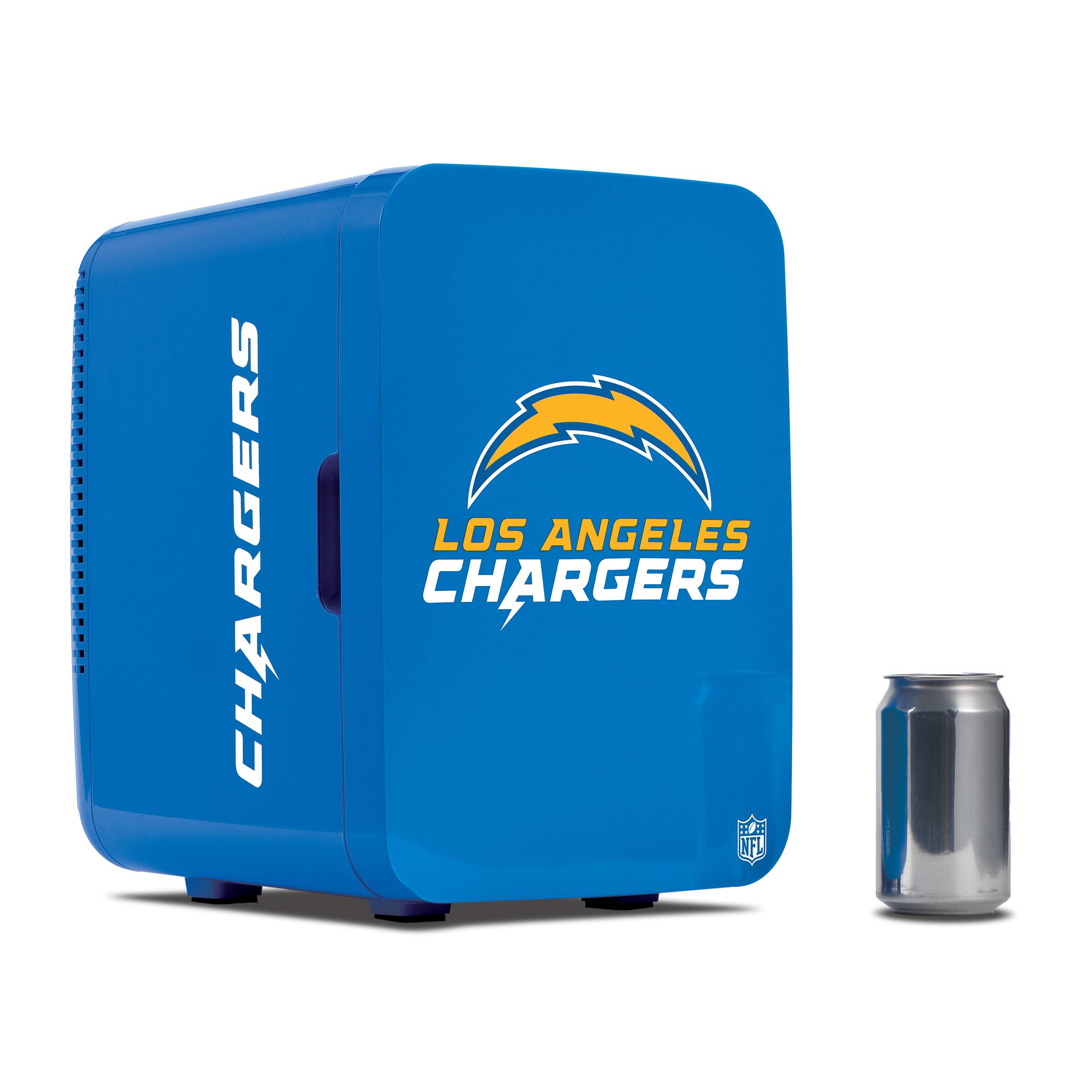 Ukonic NFL Los Angeles Chargers 15 Can Mini Fridge 10L AC/DC Portable ...