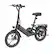 Front. Blutron - EB350F Foldable Ebike Black, 30 mile Max Range and 20MPH Max Speed - Black.