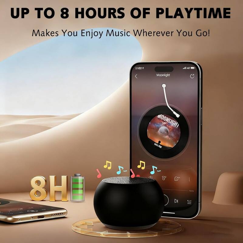 UP TO 8 HOURS OF PLAYTIME  
Makes You Enjoy Music Wherever You Go!  

Moonlight  
MOONEIGH!  

CLTH TRE 8H
