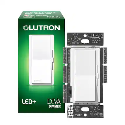 LUTRON RVOE 188PH WI
LED+ DNA SEMMER
LUTRON 6B38
LUTRON COOPERSBURG, PA
A C US 120 V~ 2 LISTED 60 Hz
UP POWER CORRIENT COURANT
LA P E OFF 99 ARRETEZ LUTRON DESCONECTE
DC BC + FALDA
DIVA STURN
LUTTON LED+ DIMMER
1-800 600 523- M I 16, I 9466
DA A A T95B2
150 W CFL LED
GB38
LUTRON
COOPERSBURG, PA
120 V~ 60 Hz
UP LISTED
LED+
DIVA DIMMER
600 W
150 W CFL LED
T95B2
1-800 600 523-9466
