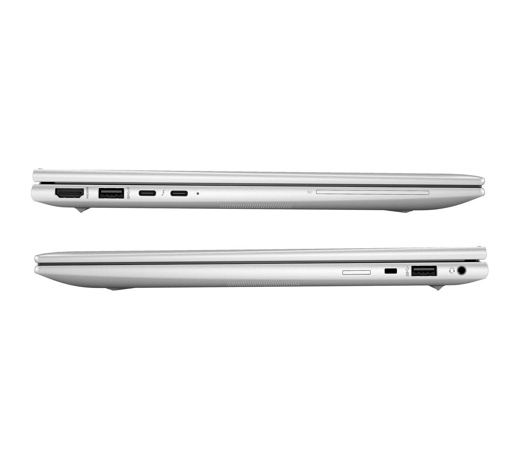 Left. HP - HP EliteBook 840 G10, Intel Core i7-1370P 1.9GHz, 32GB DDR5, 512GB NVMe SSD, 14" FHD, Windows 11 Pro 64-bit - Silver.