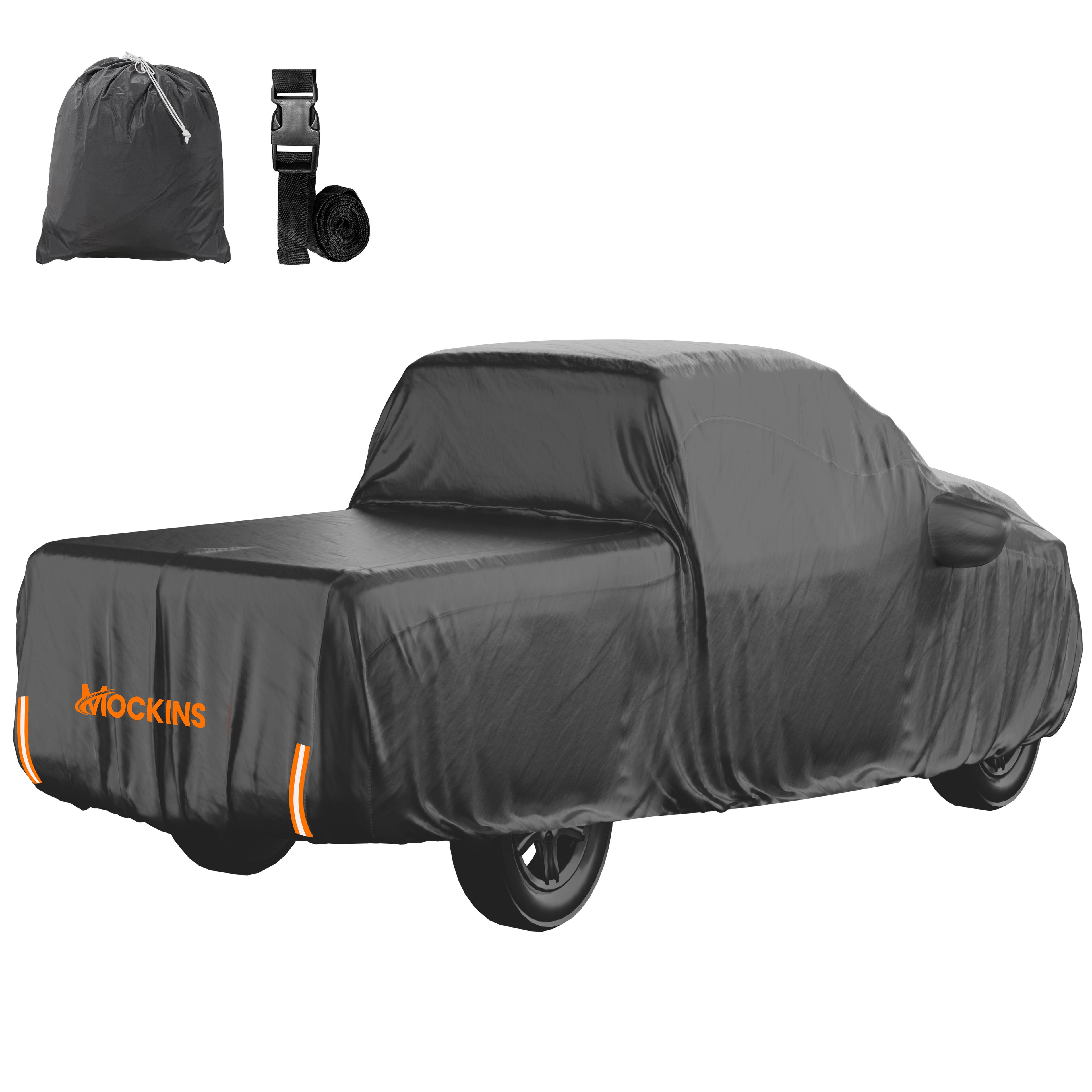Front. Mockins - 235 in. x 80 in. x 77 in. Extra Thick PVC Cotton Lined Heavy-Duty Pickup Truck Cover.