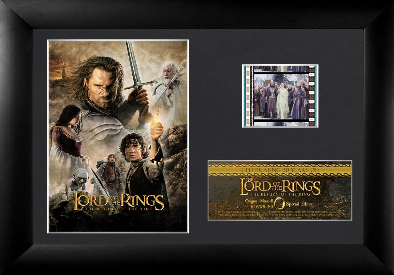 Trend Setters - Lord of the Rings: Return of the King (20th Anniversary) Minicell FilmCells Framed Desktop Presentation USFC6578 - Multicolor
