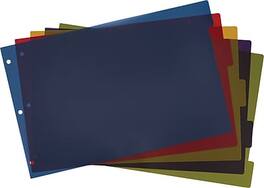 Cardinal - Blank Dividers, 5-Tab Colors, Set - Assorted