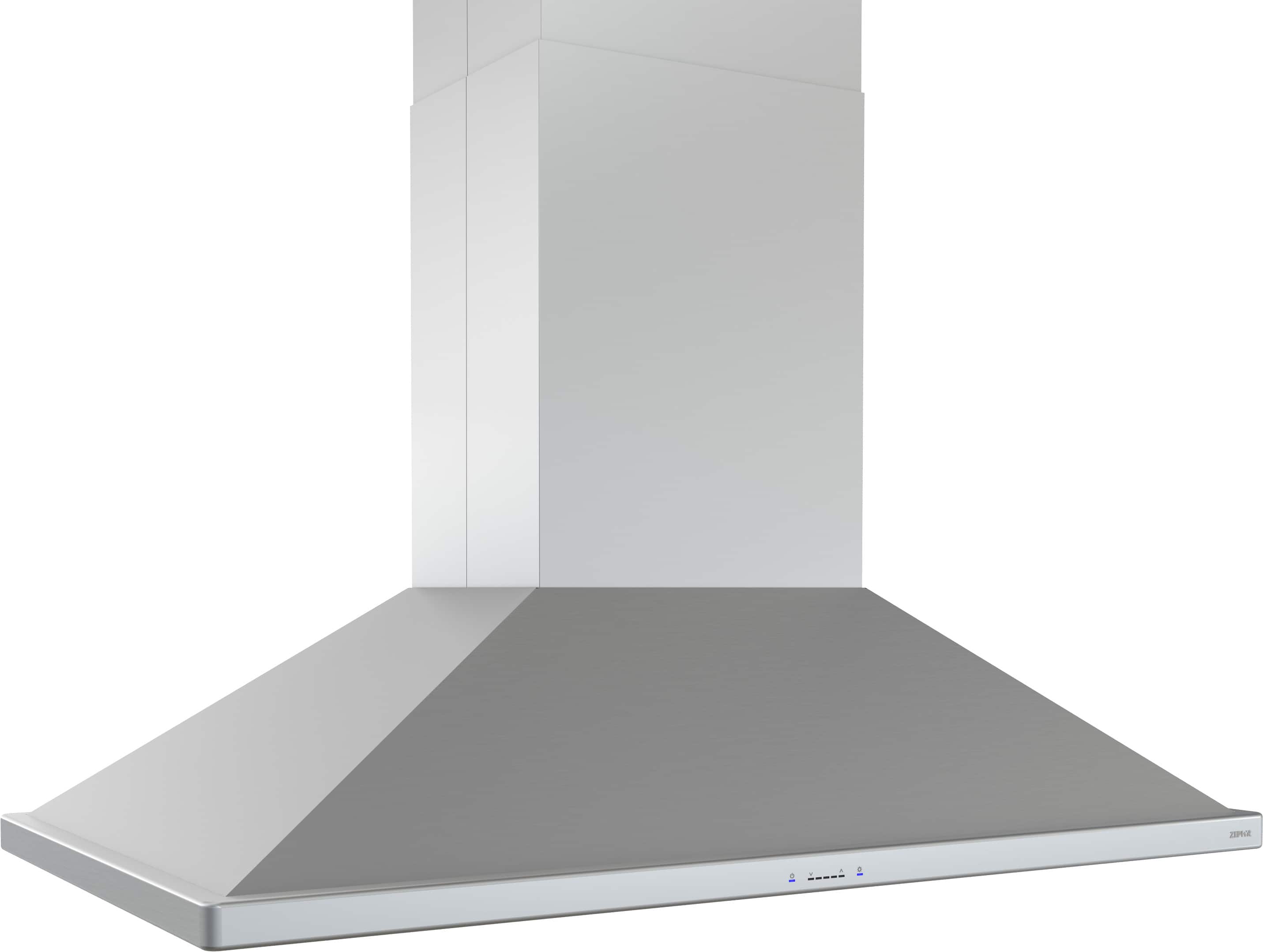 Left. Zephyr - Siena Pro 48 in. 1200 CFM Island Mount Range Hood with LED Lighting - Stainless Steel.
