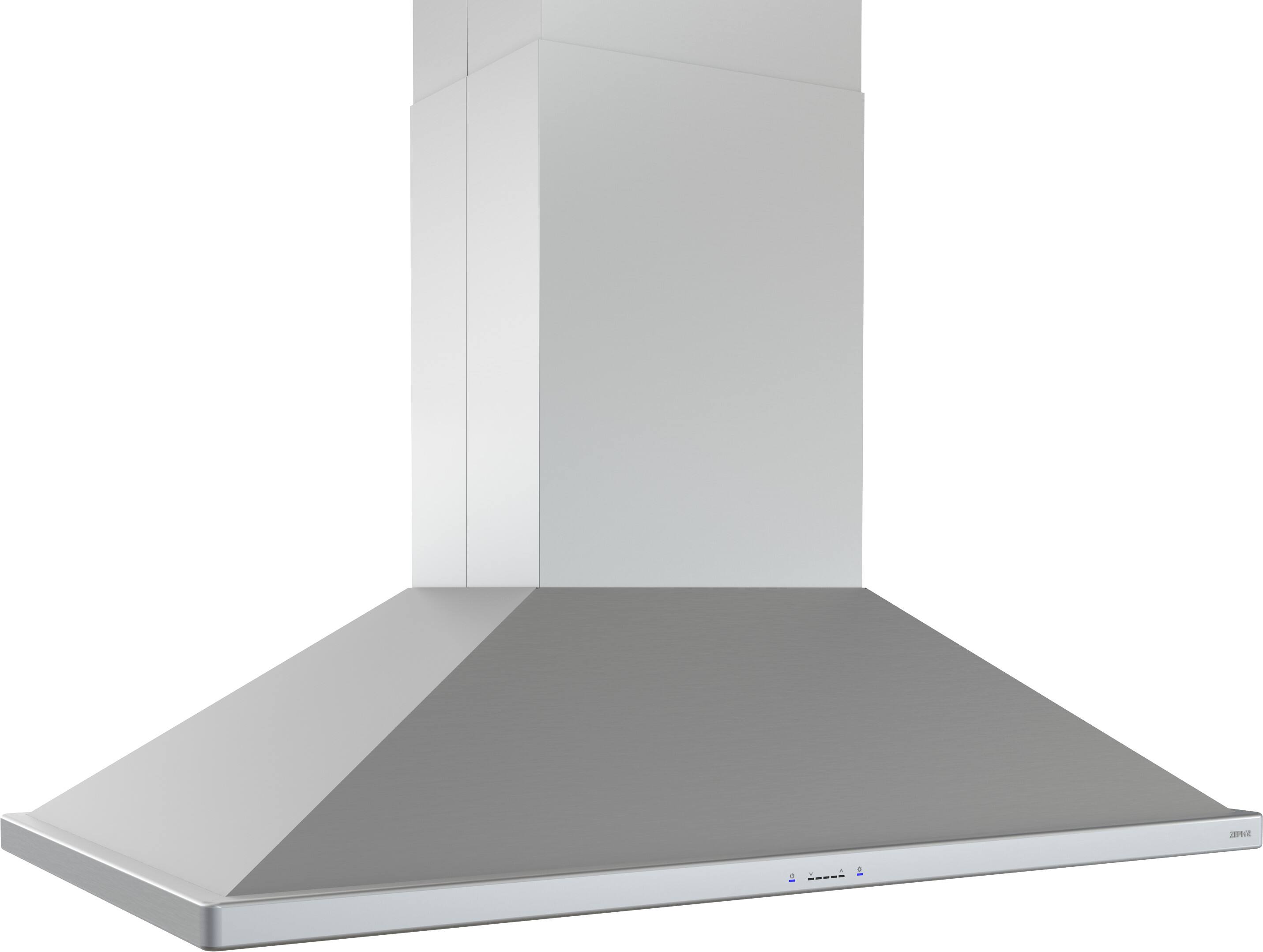 Left. Zephyr - Siena Pro 48 in. 1200 CFM Island Mount Range Hood with LED Lighting - Stainless Steel.