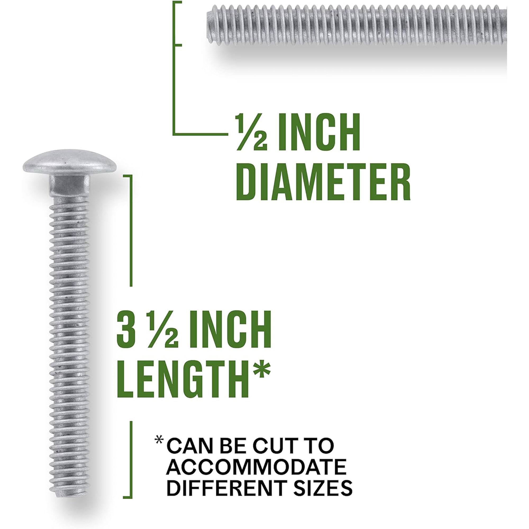 1/2 INCH DIAMETER  
3 1/2 INCH LENGTH*  
*CAN BE CUT TO ACCOMMODATE DIFFERENT SIZES