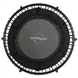 JumpSport - 250 Workout Rebounder for Adults, 39" Mini Fitness Trampoline, Black - Matte Black