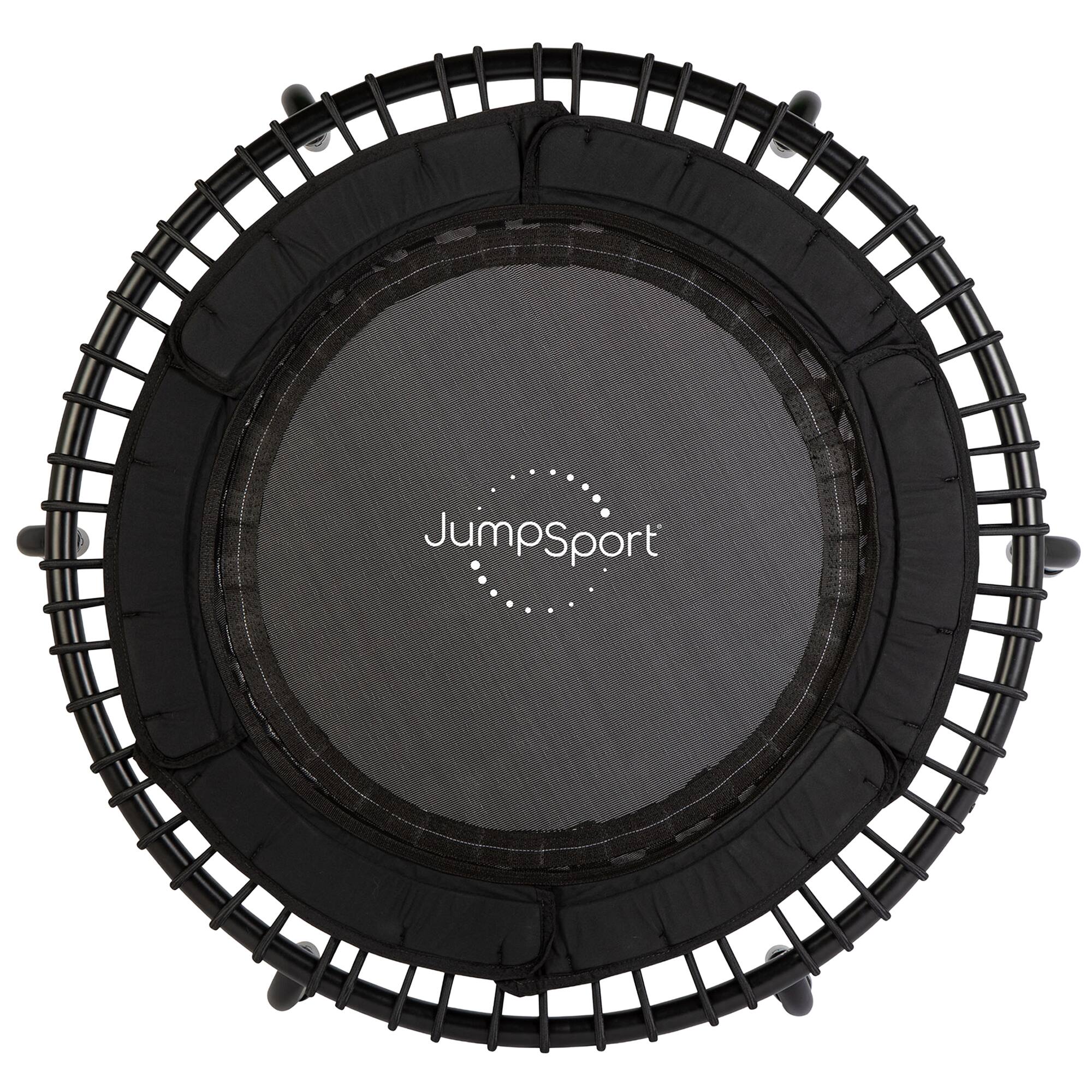 JumpSport - 250 Workout Rebounder for Adults, 39" Mini Fitness Trampoline, Black - Matte Black