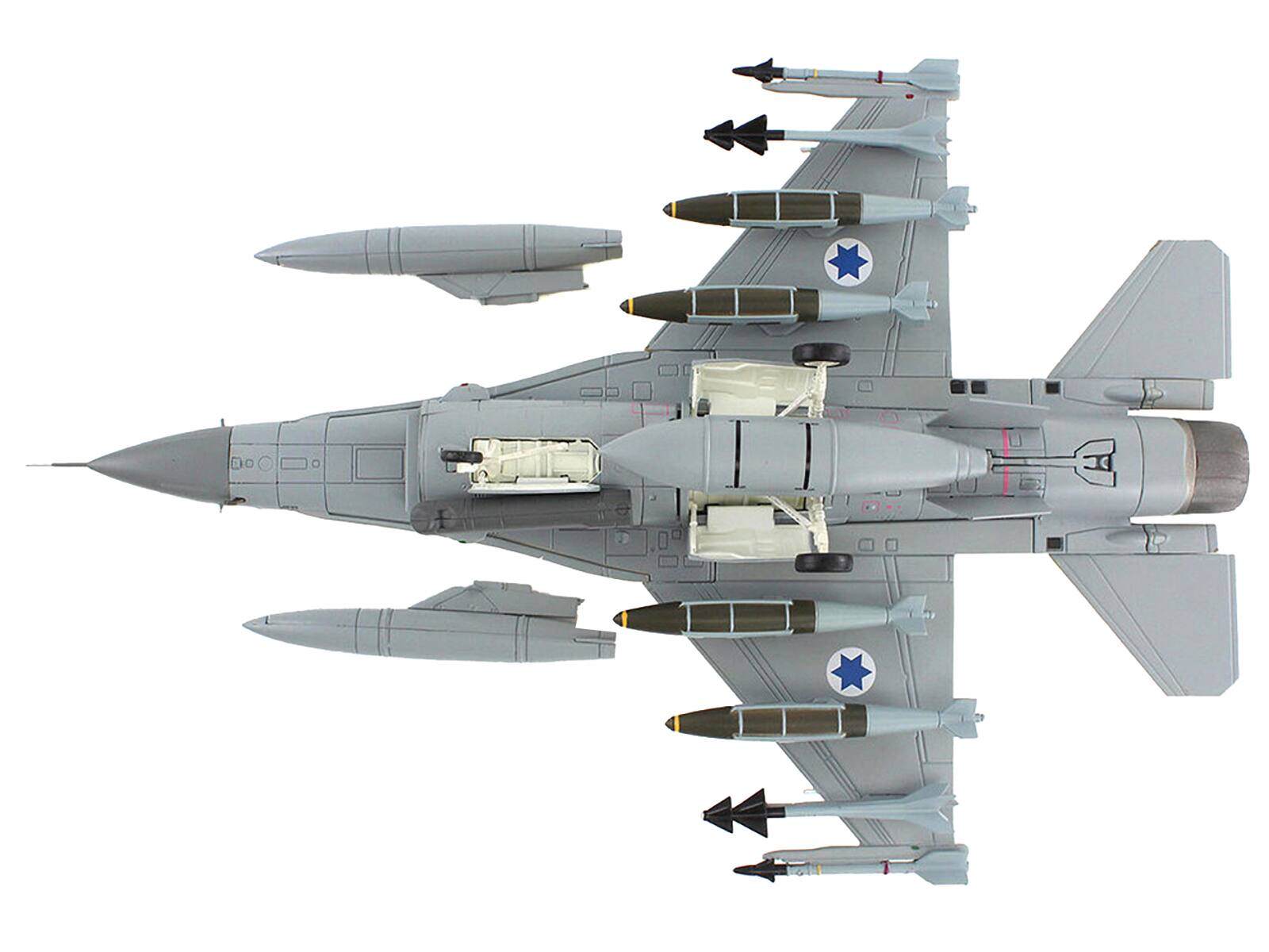 Back. Hobby Master - Lockheed F-16D Fighting Falcon "628 Barak 105 Squadron The Scorpion" Israeli Air Force 1/72 Diecast Model - Multicolor.
