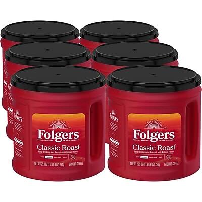 Folgers Classic Roast  
Ground Coffee  
Net Wt 259g (9.15 oz)