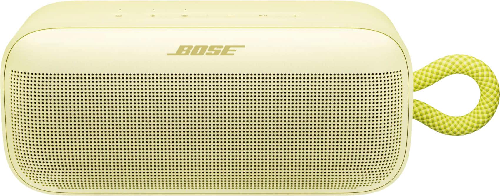 Front. Bose - SoundLink Plus Portable Bluetooth Speaker - Citrus Yellow.