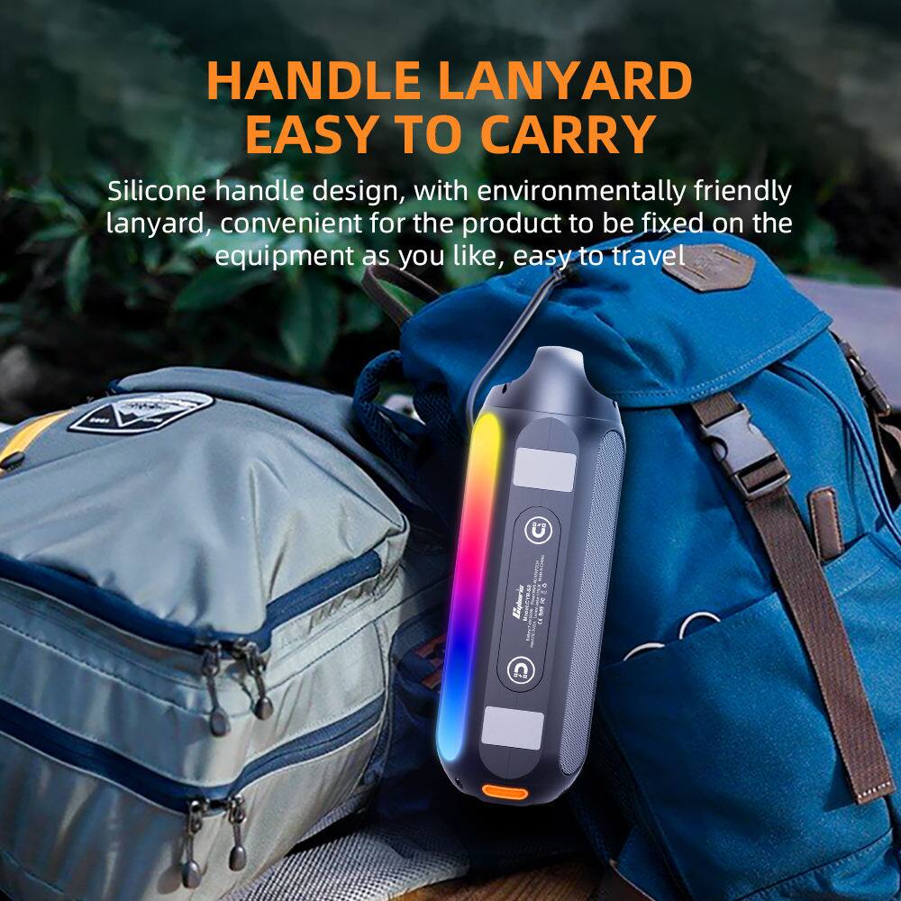 HANDLE LANYARD  
EASY TO CARRY  

Silicone handle design, with environmentally friendly lanyard, convenient for the product to be fixed on the equipment as you like, easy to travel