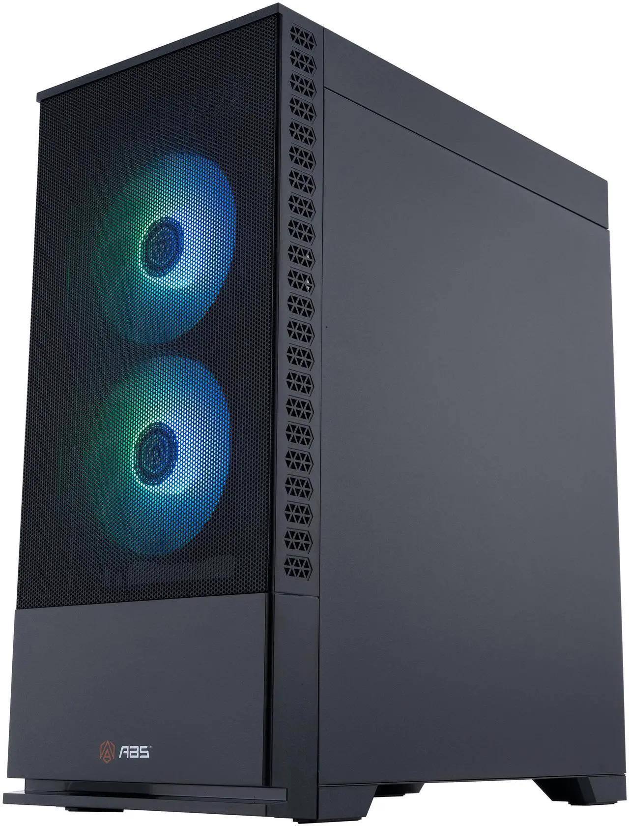 Front. ADVANCED BATTLESTATIONS - ABS Cyclone Aqua Prebuilt Gaming PC Windows 11 Intel Core i7-14700F GeForce RTX 5060 Ti 16GB DLSS 4 16GB DDR5 1TB SSD - Aqua.