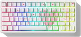Womier - PBT Keycaps, 130 Keys Dye-Sublimation Cherry Profile Key caps for 100%, 75%, 65%, 60% Mechanical Keyboard - YC-bai