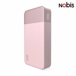 Loheer - Nobis 20000mAh portable power bank, pink 45W PD 3.0 charger and portable charger for laptop