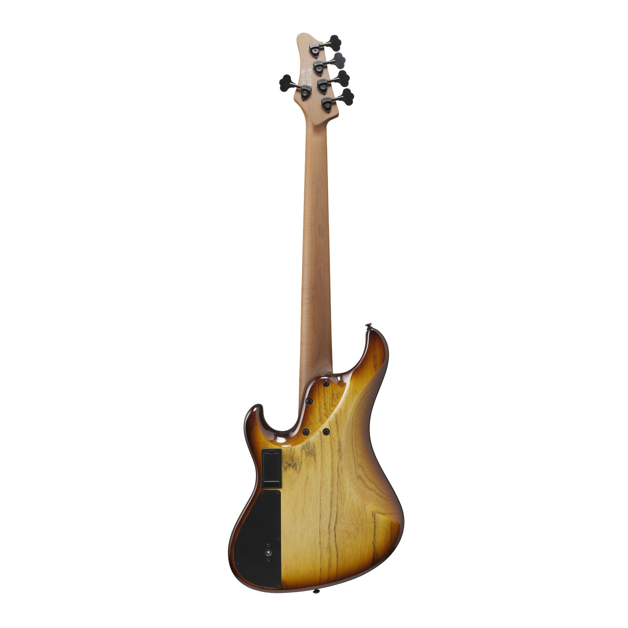 Angle. Ibanez - Ibanez MDM1305NAB MDM 5str Electric Bass w/Bag - Natural Stained Amber Burst.