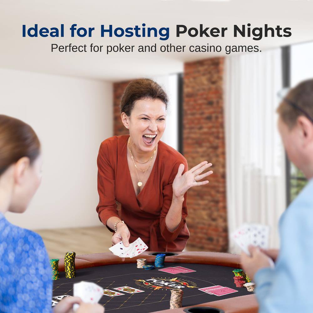 Ideal for Hosting Poker Nights  
Perfect for poker and other casino games.