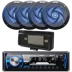 PYLE PYLE PYLE PYLE enrock MODE t AMS IR PYLE MIC CLASS PLMRB298 175 8 Bluetooth CARD 0:8 e0 SD RESET USB BAND CLK I 1 2 INT 3 RPT 4 RDM 5 -10 6 +10 MUTE AUX