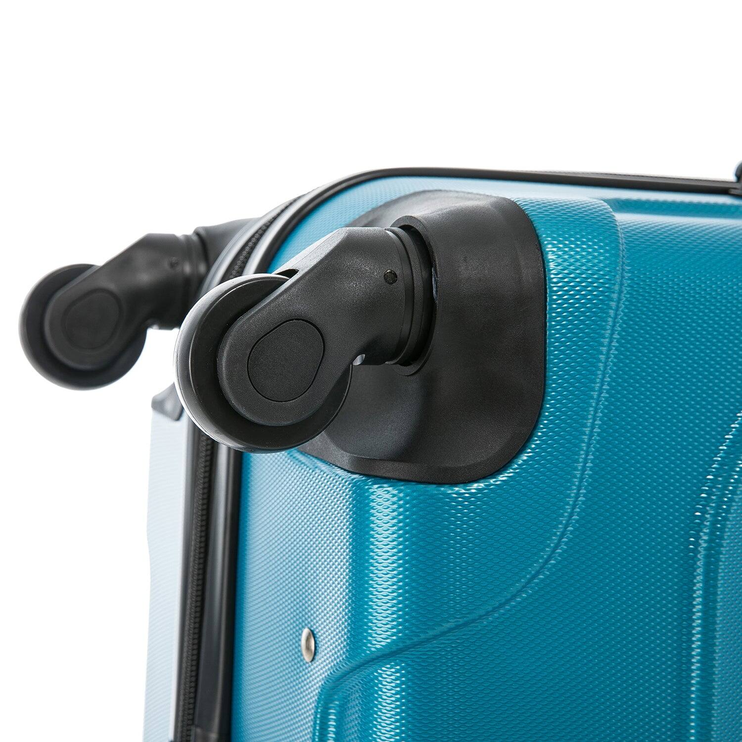 Alt View 4. InUSA - Endurance Lightweight Hardside Spinner Luggage 24" - Teal.